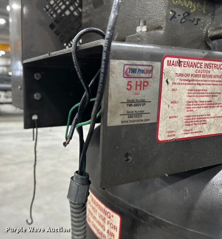 image for item EB2711 TWI Pro Line TWI-580V1P air compressor