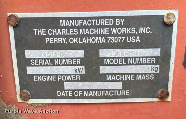 image for item EC3644 1994 Ditch Witch 400SXD trencher