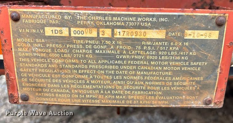 image for item EC3644 1994 Ditch Witch 400SXD trencher