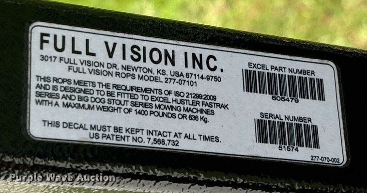 image for item EC3703 2023 Hustler Fastrak SD 941682 ZTR lawn mower