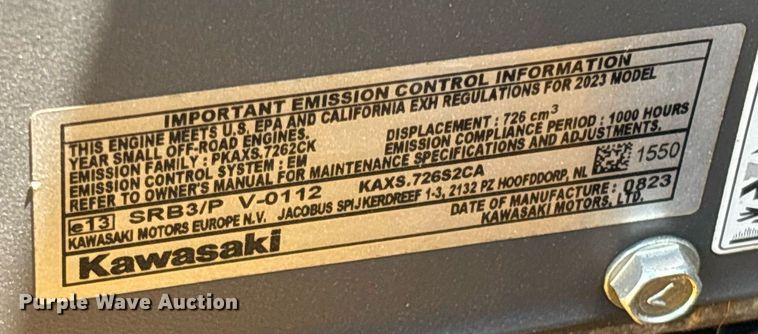 image for item EC3703 2023 Hustler Fastrak SD 941682 ZTR lawn mower