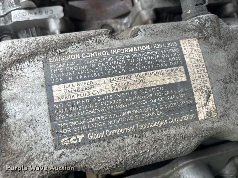 image for item EC3737 2016 UniCarriers PF70 forklift