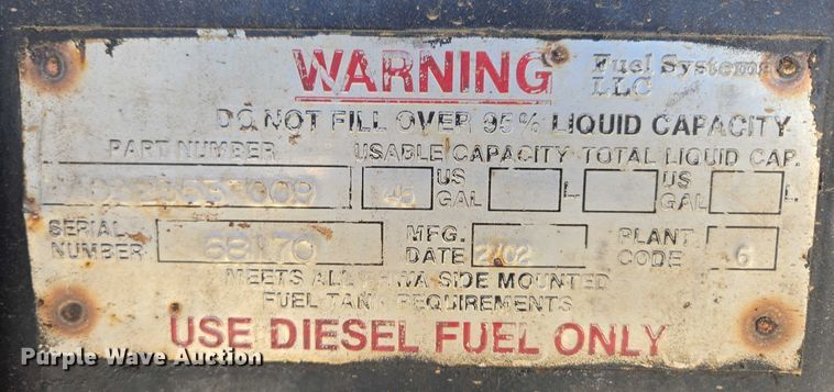 image for item ED2118 2002 Freightliner FL70 street sweeper truck