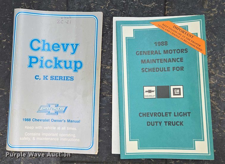image for item ED2124 1988 Chevrolet C1500 pickup truck