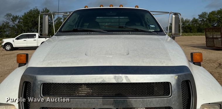 image for item ED5741 2011 Ford F650 Super Duty XL flatbed truck