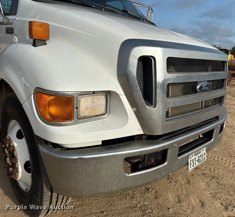 image for item ED5741 2011 Ford F650 Super Duty XL flatbed truck