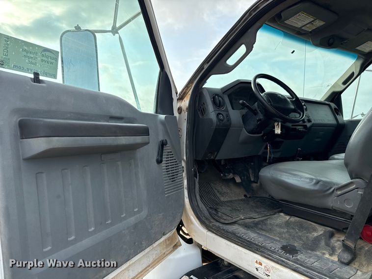 image for item ED5741 2011 Ford F650 Super Duty XL flatbed truck