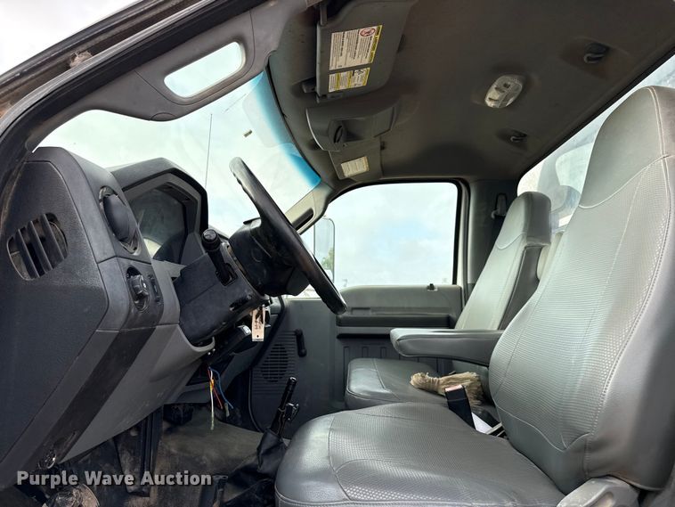 image for item ED5741 2011 Ford F650 Super Duty XL flatbed truck