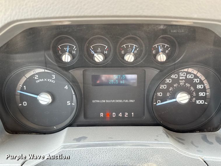 image for item ED5741 2011 Ford F650 Super Duty XL flatbed truck