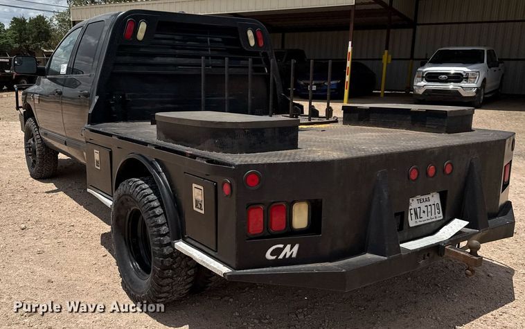 image for item ED5752 2007 Dodge Ram 3500 Quad Cab flatbed pickup truck