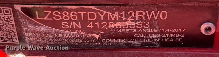 image for item ED5768 Exmark Lazer ZX ZTR lawn mower