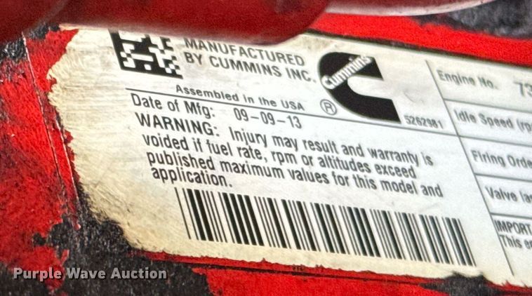 image for item ED5797 2014 Freightliner Business Class M2 flatbed truck