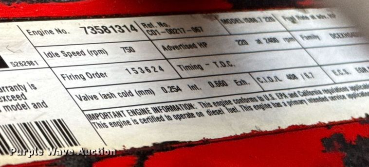 image for item ED5797 2014 Freightliner Business Class M2 flatbed truck