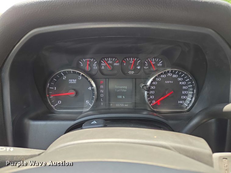 image for item EF1591 2018 GMC Sierra 3500HD Crew Cab utility bed pickup truck