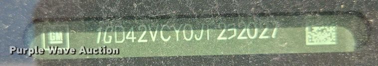 image for item EF1591 2018 GMC Sierra 3500HD Crew Cab utility bed pickup truck