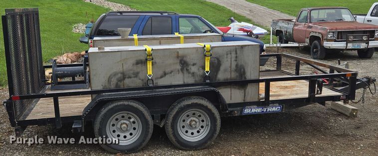 image for item EF1592 2021 Sure- Trac ST8214TAT-B-070 utility trailer