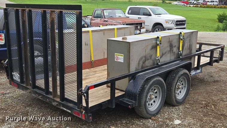 image for item EF1592 2021 Sure- Trac ST8214TAT-B-070 utility trailer