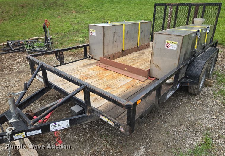 image for item EF1592 2021 Sure- Trac ST8214TAT-B-070 utility trailer