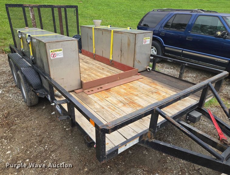 image for item EF1592 2021 Sure- Trac ST8214TAT-B-070 utility trailer