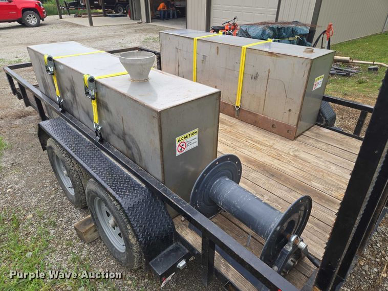 image for item EF1592 2021 Sure- Trac ST8214TAT-B-070 utility trailer