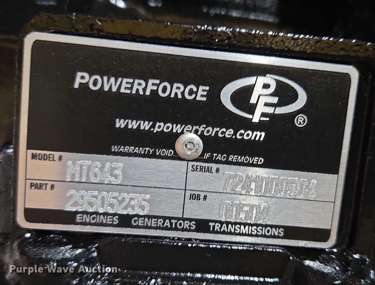 image for item EF1601 Allison MT643 transmission