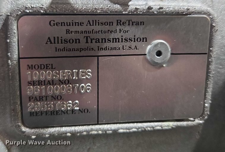 image for item EF1603 Allison 1000 Series transmission