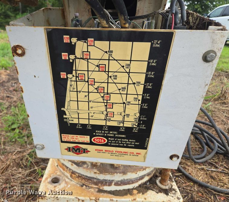 image for item EF1610 IMT 5016 truck mounted crane