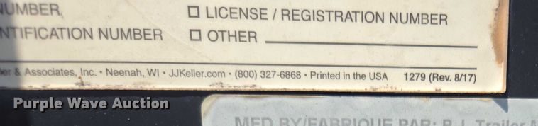 image for item EF1621 2019 PJ  equipment trailer