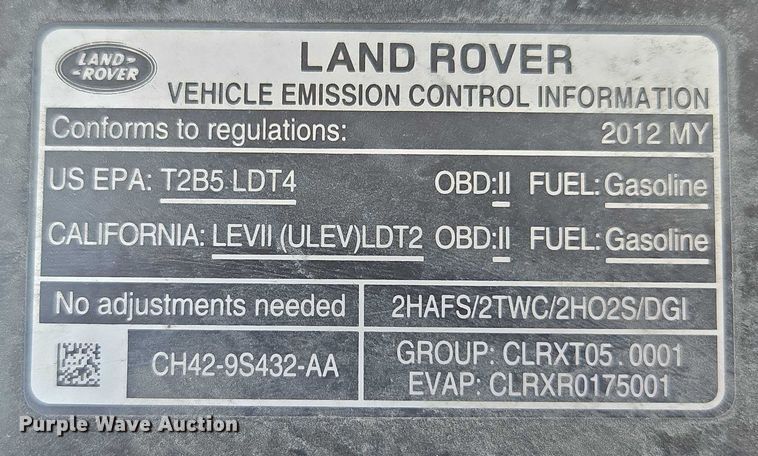 image for item EF1623 2012 Land Rover Range Rover Sport SUV