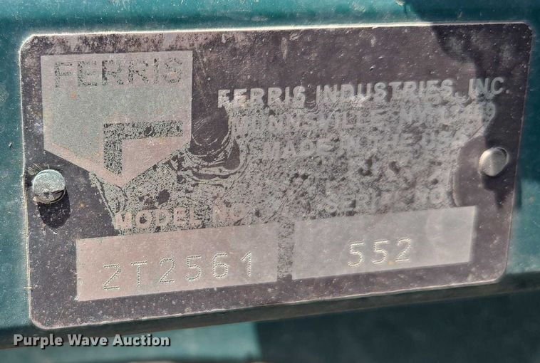 image for item EF1636 Simplicity Stallion ZT2561 ZTR lawn mower