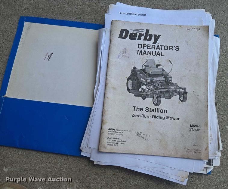 image for item EF1636 Simplicity Stallion ZT2561 ZTR lawn mower