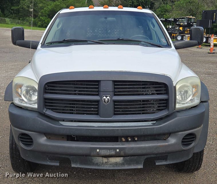 image for item EF1680 2010 Dodge Ram 5500 Crew Cab dump flatbed truck