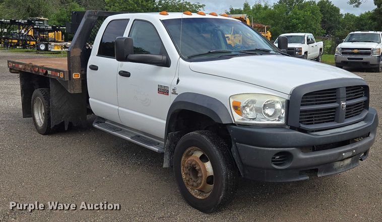 image for item EF1680 2010 Dodge Ram 5500 Crew Cab dump flatbed truck