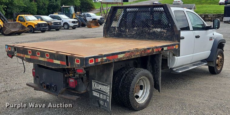 image for item EF1680 2010 Dodge Ram 5500 Crew Cab dump flatbed truck