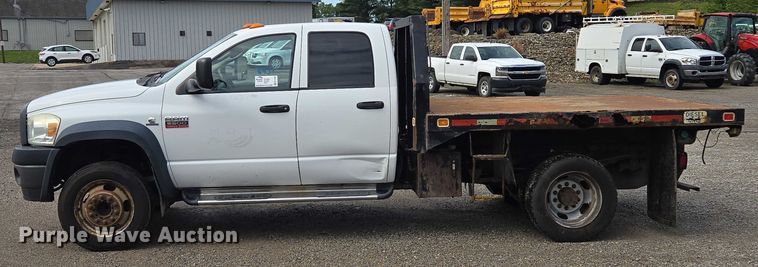 image for item EF1680 2010 Dodge Ram 5500 Crew Cab dump flatbed truck