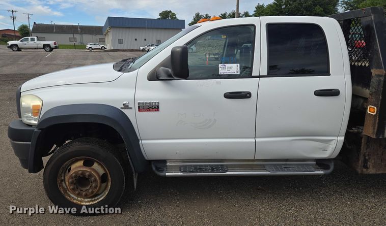 image for item EF1680 2010 Dodge Ram 5500 Crew Cab dump flatbed truck