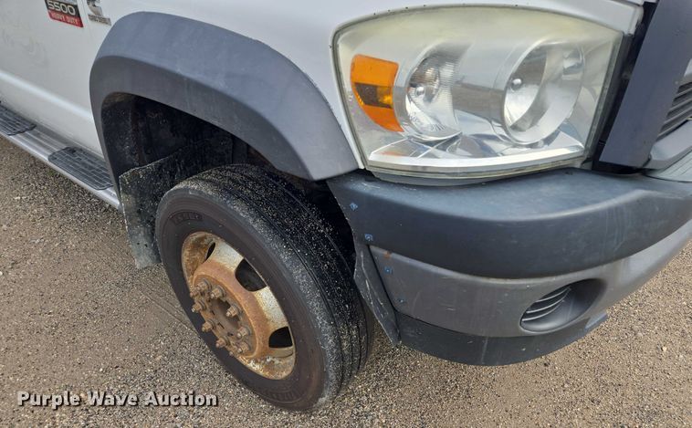 image for item EF1680 2010 Dodge Ram 5500 Crew Cab dump flatbed truck