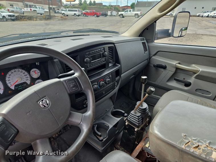 image for item EF1680 2010 Dodge Ram 5500 Crew Cab dump flatbed truck