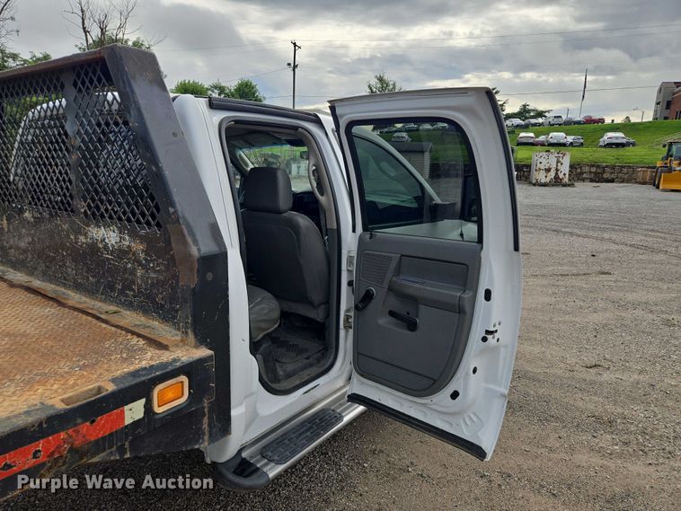 image for item EF1680 2010 Dodge Ram 5500 Crew Cab dump flatbed truck