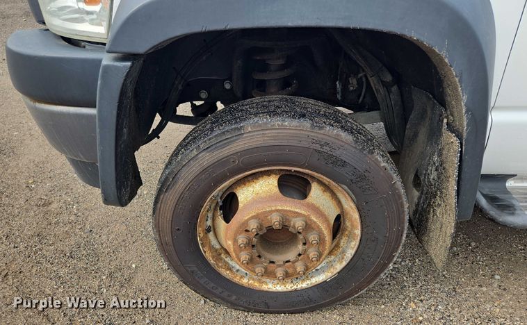 image for item EF1680 2010 Dodge Ram 5500 Crew Cab dump flatbed truck