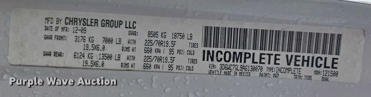 image for item EF1680 2010 Dodge Ram 5500 Crew Cab dump flatbed truck