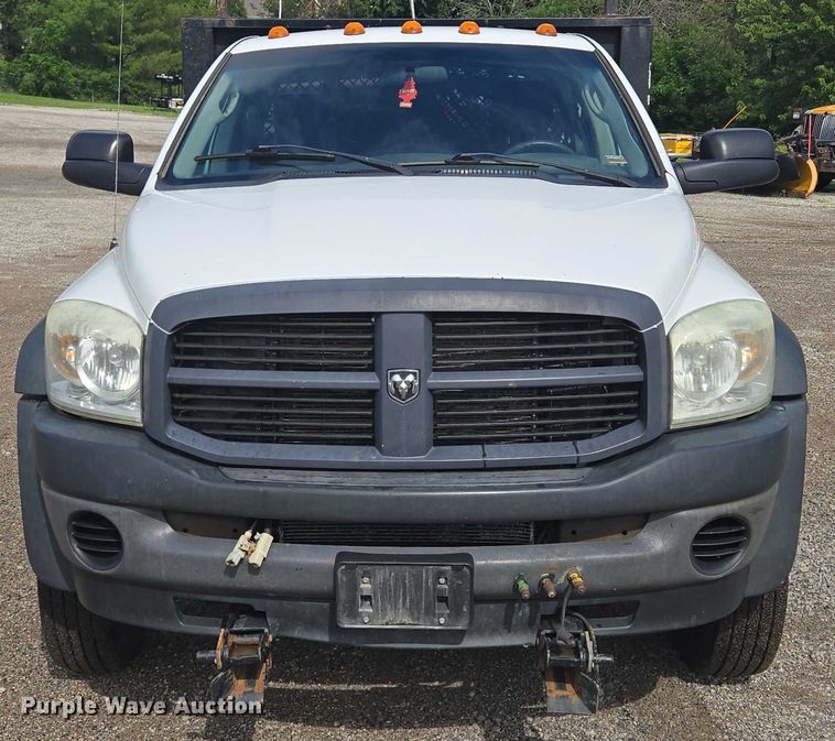 image for item EF1681 2010 Dodge Ram 5500 Crew Cab dump flatbed truck