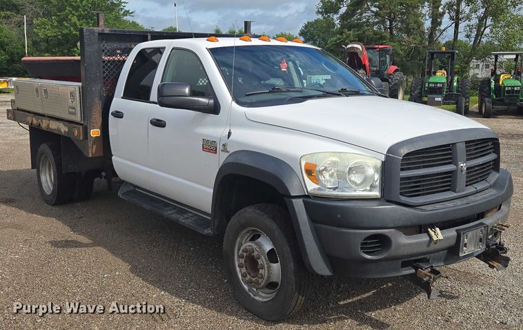 image for item EF1681 2010 Dodge Ram 5500 Crew Cab dump flatbed truck