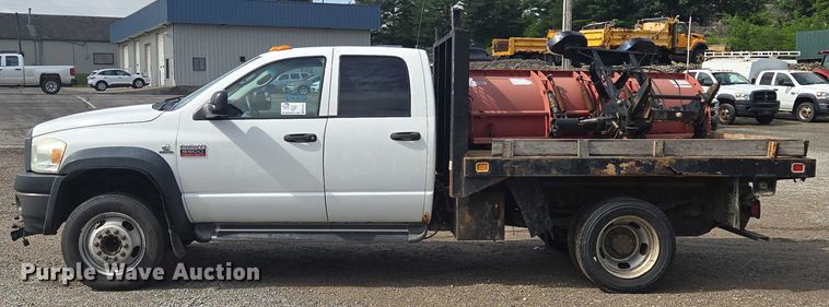 image for item EF1681 2010 Dodge Ram 5500 Crew Cab dump flatbed truck