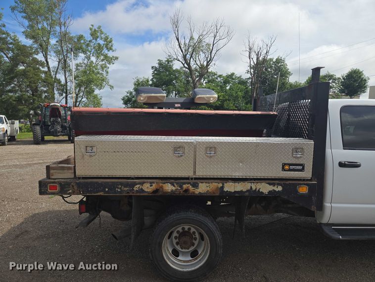 image for item EF1681 2010 Dodge Ram 5500 Crew Cab dump flatbed truck