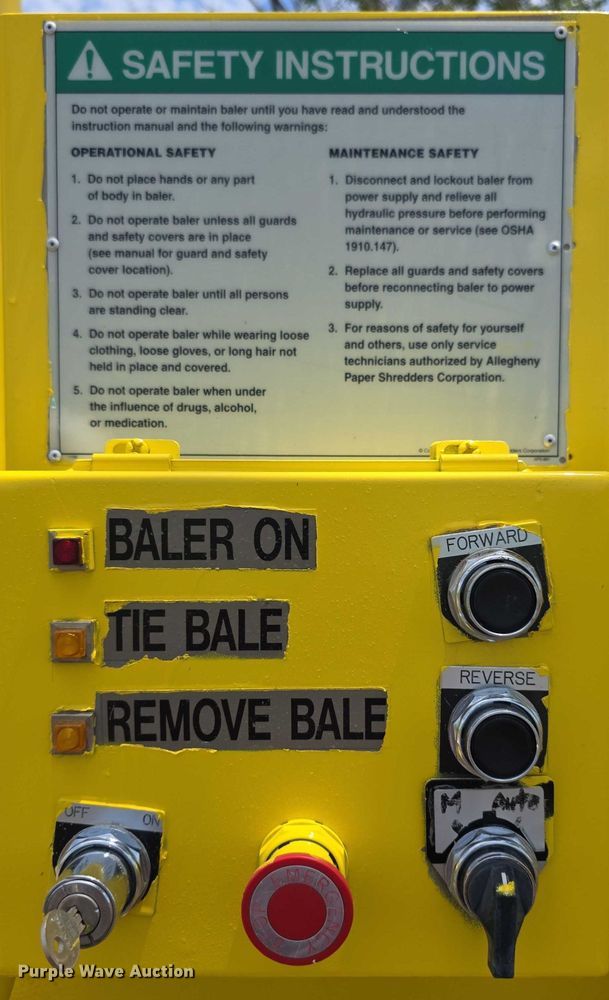 image for item EF3650 2005 Allegheny 343C baler