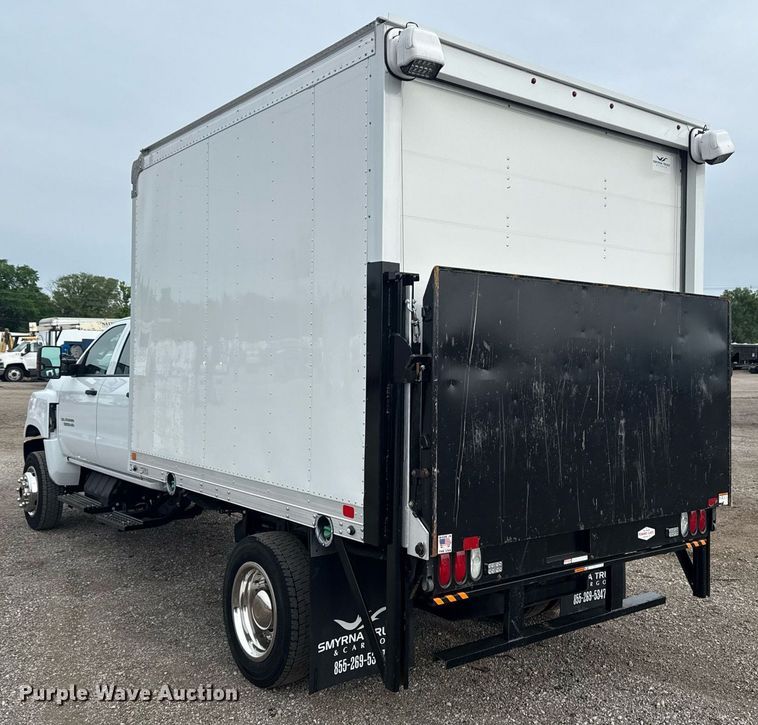 image for item EG5793 2021 Chevrolet Silverado 5500HD Crew Cab box truck