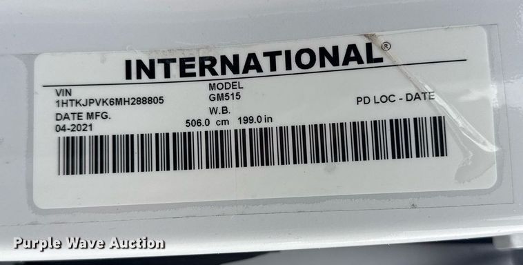 image for item EG5793 2021 Chevrolet Silverado 5500HD Crew Cab box truck