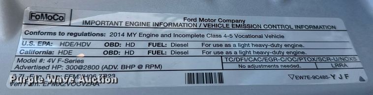 image for item EG5936 2014 Ford F450 Super Duty  Crew Cab utility / service truck