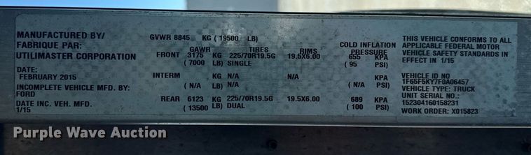 image for item EG5947 2015 Ford delivery truck